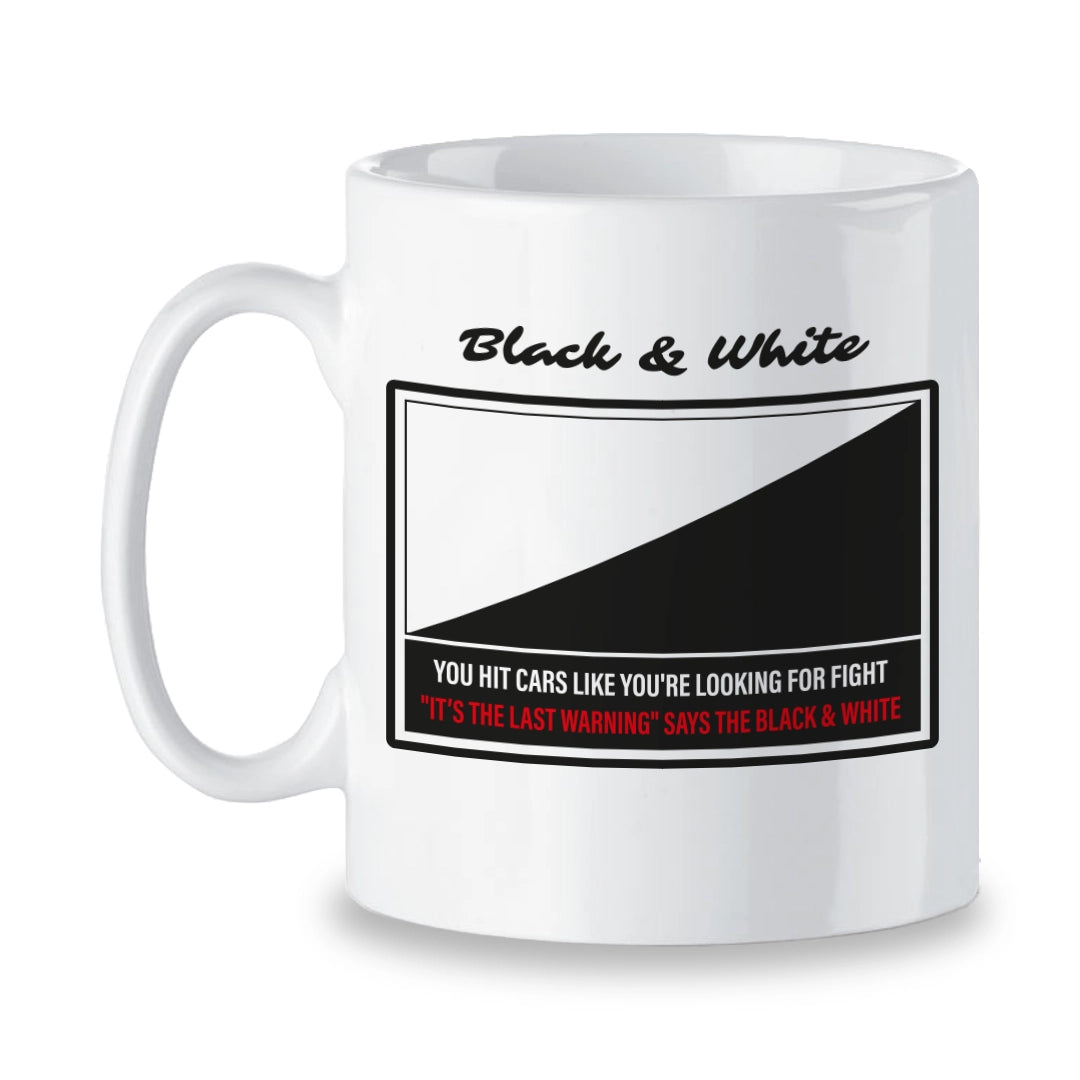 Mugs Black & White Race Flag