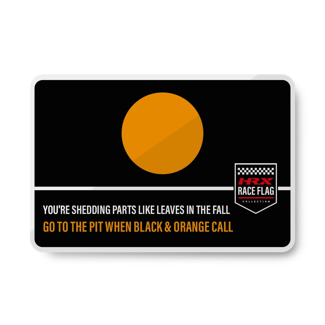 Magnets Black & Orange Flag