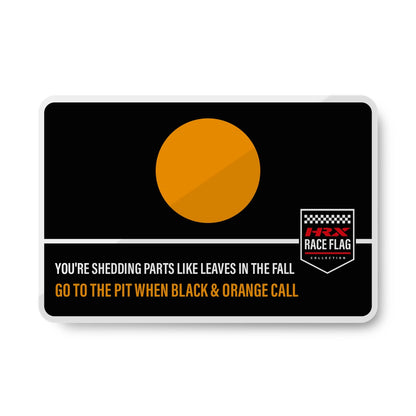 Magnets Black & Orange Flag