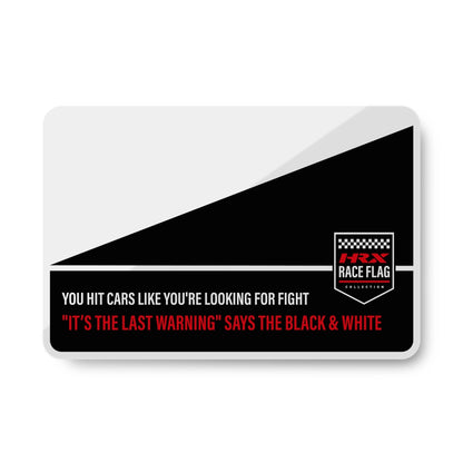 Magnets Black & White Flag