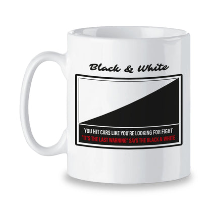 Mugs Black & White Race Flag