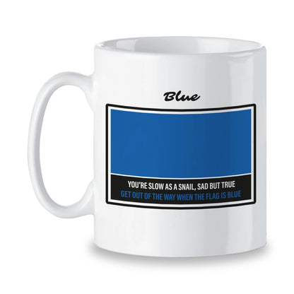 Mugs Blue Race Flag