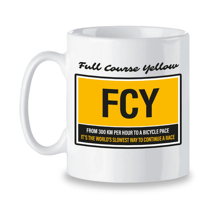 Mugs Full Course Yellow Race Flag